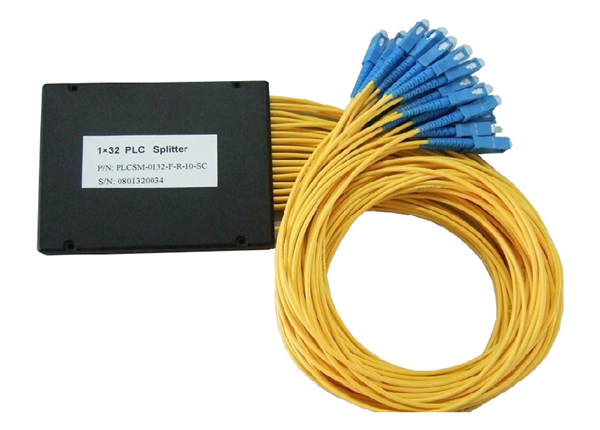 1550nm 1x16 SC/UPC ABS Fiber Optic PLC Splitter FTTH Solution